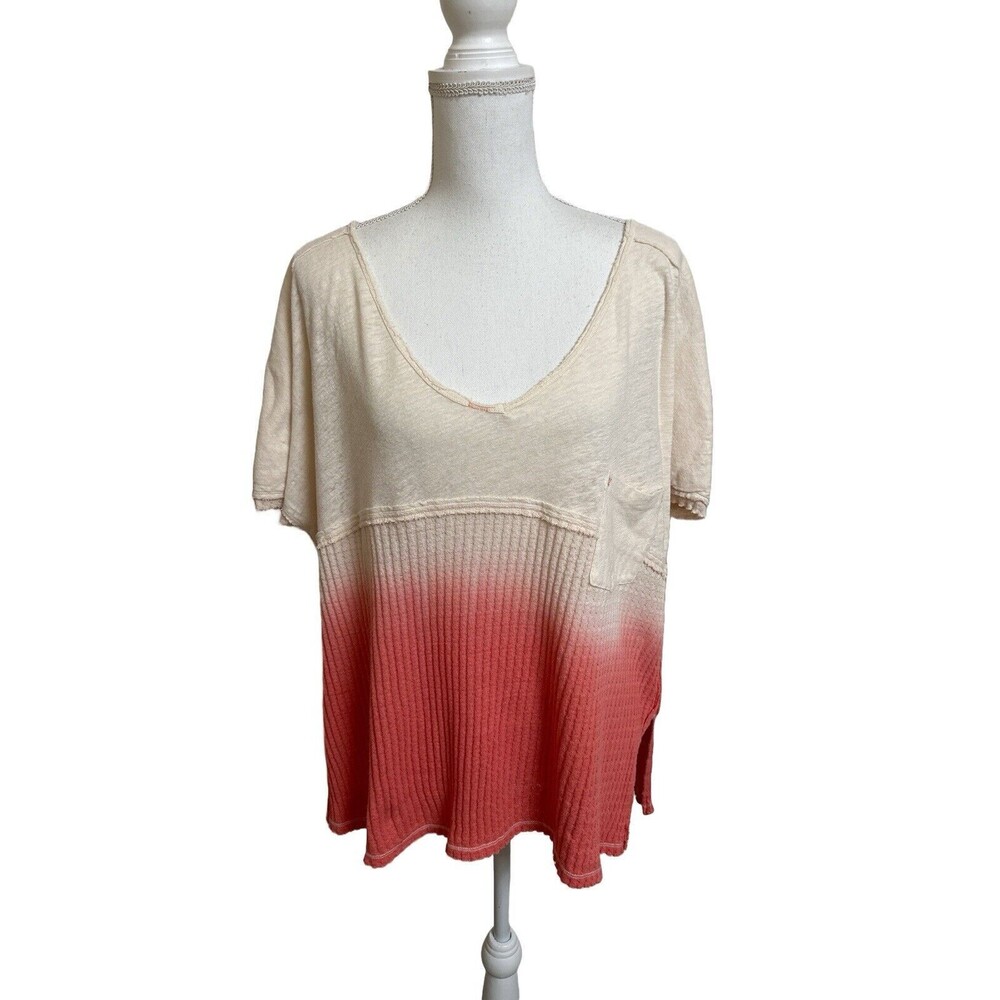 New Free People We The Free Women's M Sun Dial Ombré Knit Top Shirt